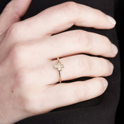 Rings - Ring "Plus" With White Sapphires