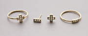 Rings - Ring "Plus" With White Sapphires